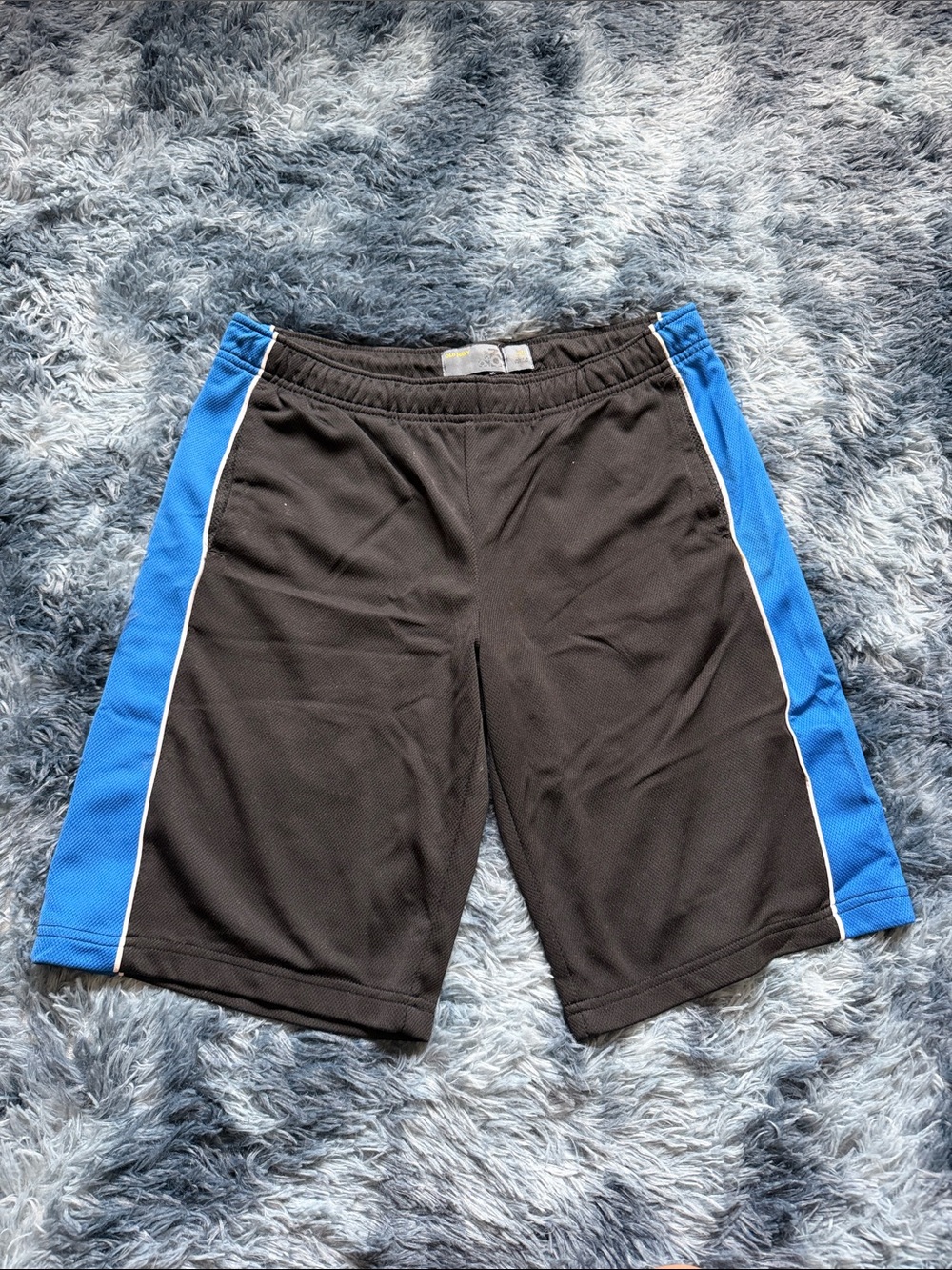 Old Navy Black Shorts with Blue Side Panels